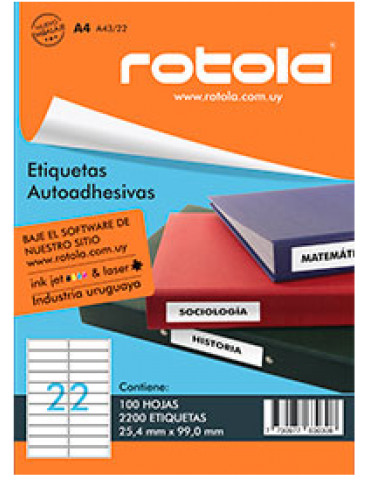 ETIQUETA ROTOLA A41/22 X10